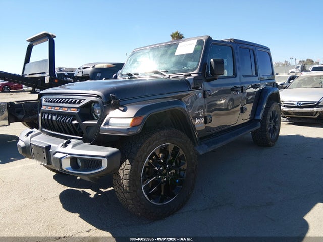 2021 Jeep Wrangler 4xe Unlimited Sahara 4x4 მანქანა იყიდება აუქციონზე, vin: 1C4JJXP61MW789363, აუქციონის ნომერი: 46026985
