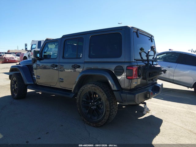 2021 Jeep Wrangler 4xe Unlimited Sahara 4x4 მანქანა იყიდება აუქციონზე, vin: 1C4JJXP61MW789363, აუქციონის ნომერი: 46026985