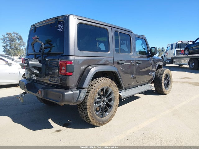 2021 Jeep Wrangler 4xe Unlimited Sahara 4x4 მანქანა იყიდება აუქციონზე, vin: 1C4JJXP61MW789363, აუქციონის ნომერი: 46026985