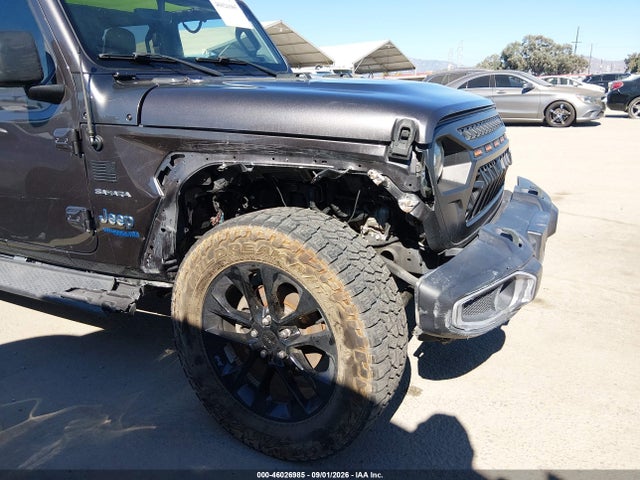 2021 Jeep Wrangler 4xe Unlimited Sahara 4x4 მანქანა იყიდება აუქციონზე, vin: 1C4JJXP61MW789363, აუქციონის ნომერი: 46026985