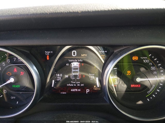 2021 Jeep Wrangler 4xe Unlimited Sahara 4x4 მანქანა იყიდება აუქციონზე, vin: 1C4JJXP61MW789363, აუქციონის ნომერი: 46026985