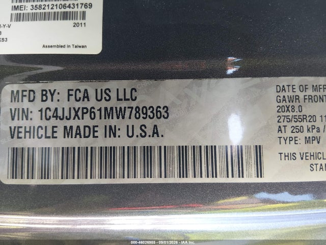 2021 Jeep Wrangler 4xe Unlimited Sahara 4x4 მანქანა იყიდება აუქციონზე, vin: 1C4JJXP61MW789363, აუქციონის ნომერი: 46026985