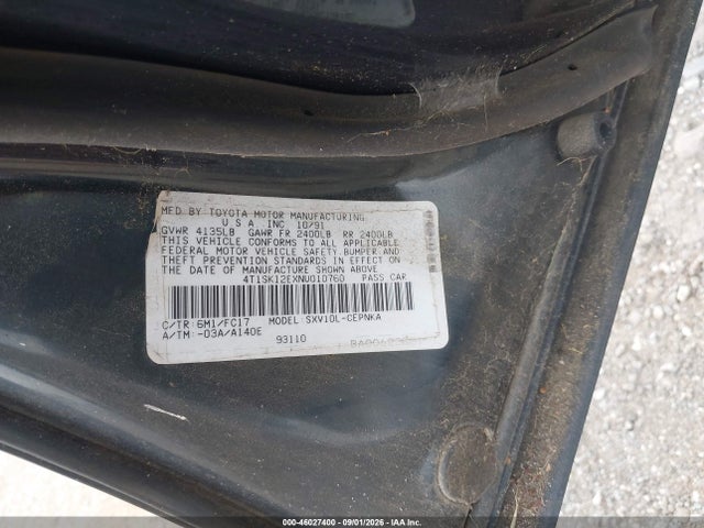 Продажа на аукционе авто 1992 Toyota Camry Le, vin: 4T1SK12EXNU010760, номер лота: 46027400