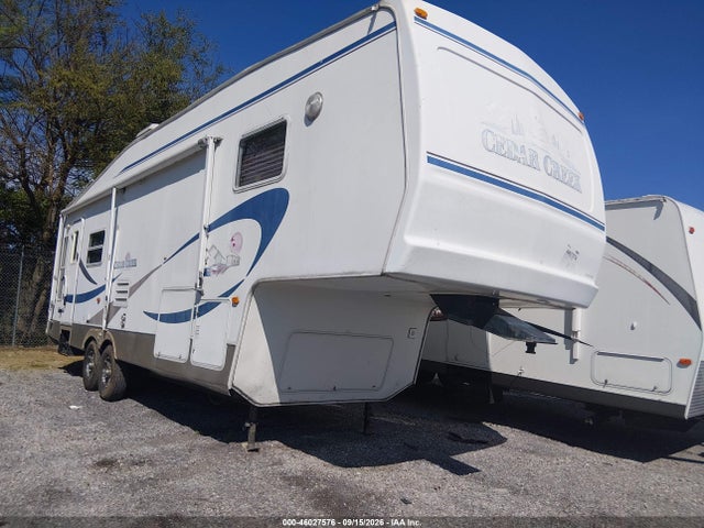 2004 Forest River Cedar Creek მანქანა იყიდება აუქციონზე, vin: 4X4FCRF204P187956, აუქციონის ნომერი: 46027576