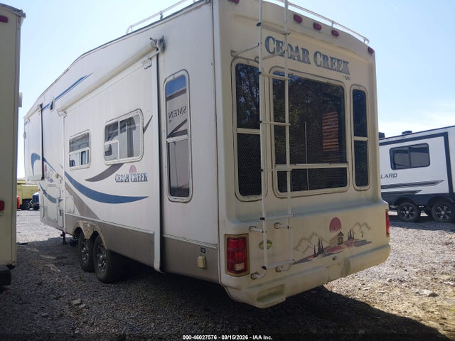 2004 Forest River Cedar Creek მანქანა იყიდება აუქციონზე, vin: 4X4FCRF204P187956, აუქციონის ნომერი: 46027576