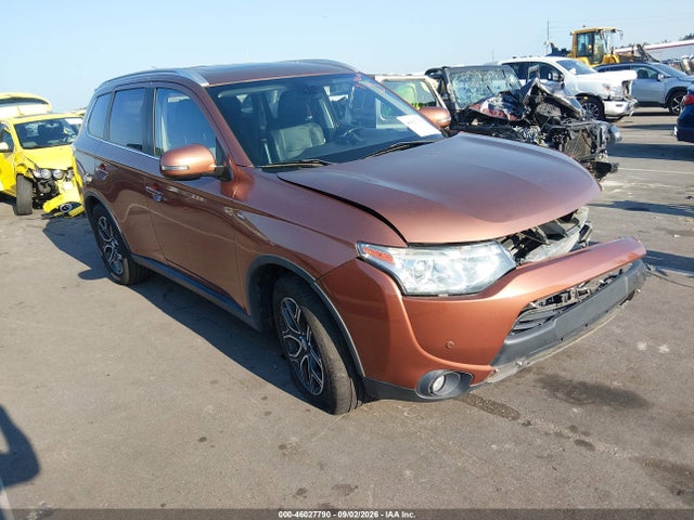 Продажа на аукционе авто 2015 Mitsubishi Outlander Gt, vin: JA4JZ4AX6FZ009166, номер лота: 46027790