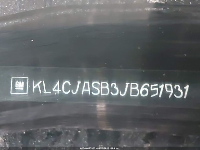 Продаж на аукціоні авто 2018 Buick Encore Preferred, vin: KL4CJASB3JB651931, номер лоту: 46027800