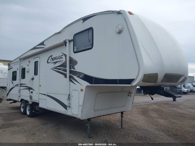 2008 Keystone Rv Cougar 318sab 5th Whl Travel Trailer მანქანა იყიდება აუქციონზე, vin: 4YDF3182782508783, აუქციონის ნომერი: 46027860