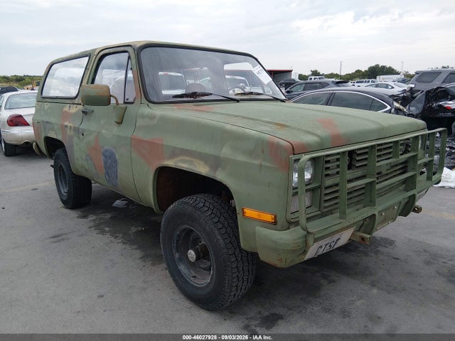 1986 Chevrolet D10 Military Blazer მანქანა იყიდება აუქციონზე, vin: 1G8ED18J1GF177770, აუქციონის ნომერი: 46027928