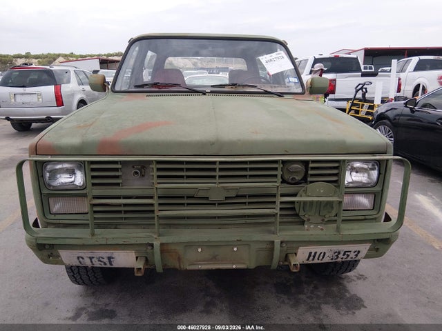 1986 Chevrolet D10 Military Blazer მანქანა იყიდება აუქციონზე, vin: 1G8ED18J1GF177770, აუქციონის ნომერი: 46027928