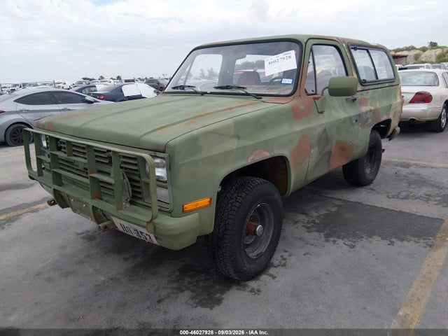 1986 Chevrolet D10 Military Blazer მანქანა იყიდება აუქციონზე, vin: 1G8ED18J1GF177770, აუქციონის ნომერი: 46027928