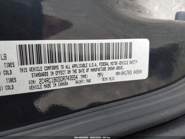 Продаж на аукціоні авто 2013 Chrysler Town & Country Touring, vin: 2C4RC1BG5DR743554, номер лоту: 46028098