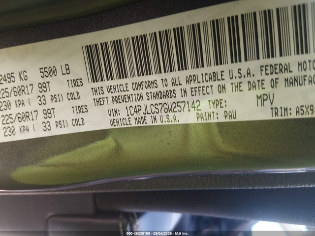 Jeep Cherokee Latitude 2016 1C4PJLCS7GW257142 Image 9