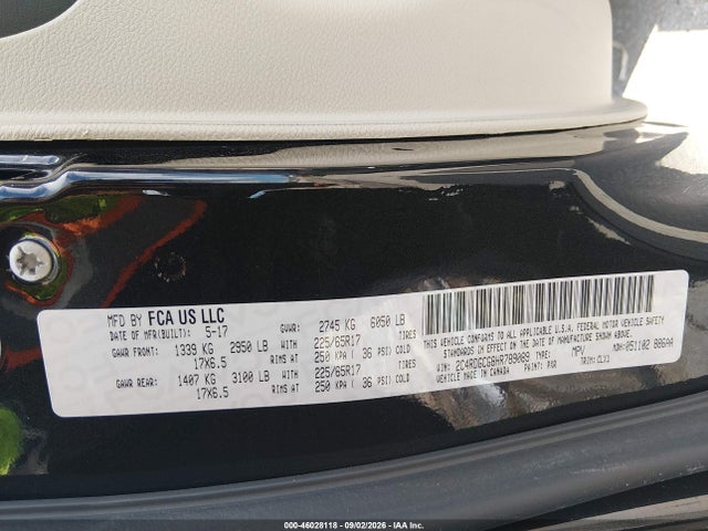 Dodge Grand Caravan Sxt 2017 2C4RDGCG8HR789089 Image 9