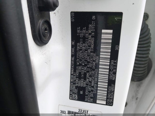 Aukcja sprzedaży 2010 Toyota Tundra Grade 5.7l V8, vin: 5TFUY5F11AX104433, numer aukcji: 46028192