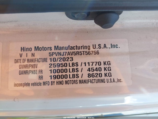 Hino L6 2024 5PVNJ7AV5R5T56756 Image 8