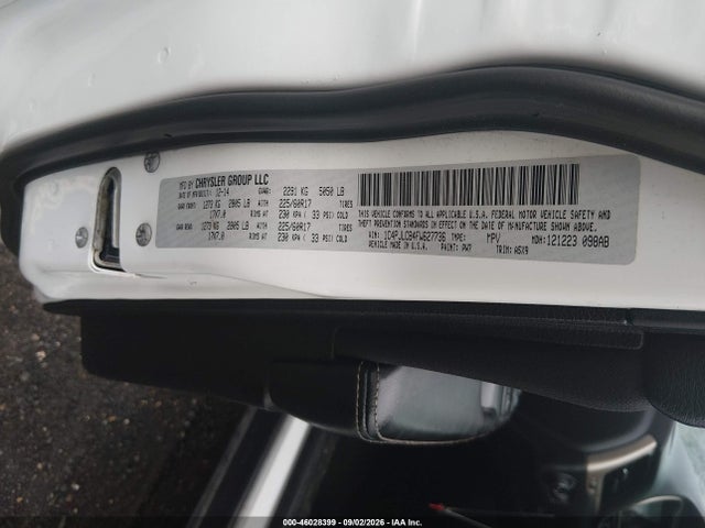2015 Jeep Cherokee Latitude მანქანა იყიდება აუქციონზე, vin: 1C4PJLCB4FW627736, აუქციონის ნომერი: 46028399