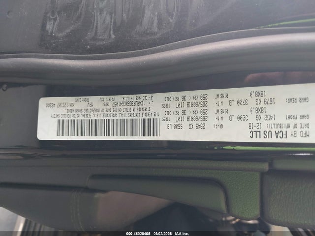 Aukcja sprzedaży 2019 Jeep Grand Cherokee Limited 4x4, vin: 1C4RJFBG6KC641057, numer aukcji: 46028405