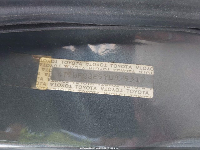 Продаж на аукціоні авто 2000 Toyota Avalon Xl, vin: 4T1BF28B5YU075317, номер лоту: 46028410