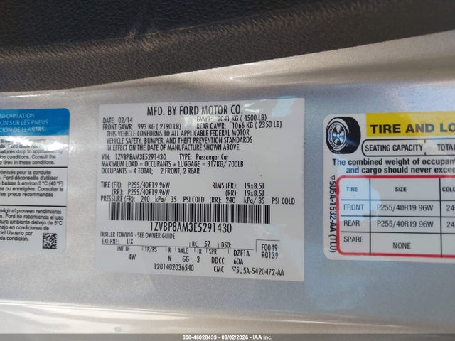 Продаж на аукціоні авто 2014 Ford Mustang V6 Premium, vin: 1ZVBP8AM3E5291430, номер лоту: 46028439