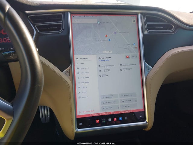 2015 Tesla Model S 70d/85d/p85d მანქანა იყიდება აუქციონზე, vin: 5YJSA1H21FFP73300, აუქციონის ნომერი: 46028500