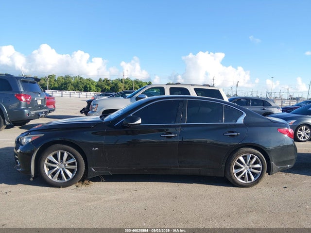 2016 Infiniti Q50 2.0t Premium მანქანა იყიდება აუქციონზე, vin: JN1CV7AP5GM201580, აუქციონის ნომერი: 46028584
