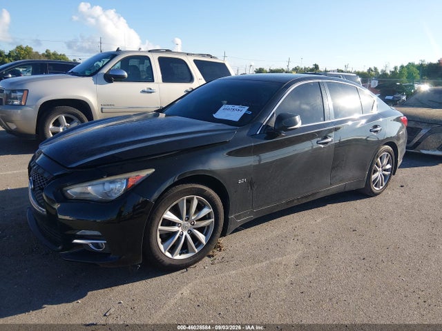 2016 Infiniti Q50 2.0t Premium მანქანა იყიდება აუქციონზე, vin: JN1CV7AP5GM201580, აუქციონის ნომერი: 46028584