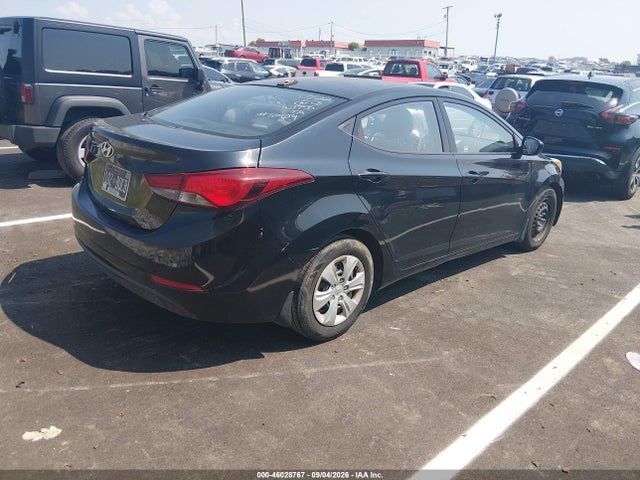 2016 Hyundai Elantra Se მანქანა იყიდება აუქციონზე, vin: 5NPDH4AE7GH693464, აუქციონის ნომერი: 46028767
