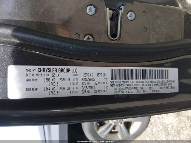 Продаж на аукціоні авто 2015 Jeep Patriot High Altitude Edition, vin: 1C4NJRFBXFD218092, номер лоту: 46028943