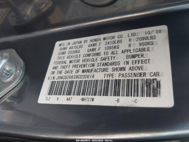 Продаж на аукціоні авто 2009 Acura Tsx, vin: JH4CU26639C030614, номер лоту: 46028974