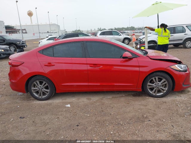 2018 Hyundai Elantra Sel მანქანა იყიდება აუქციონზე, vin: 5NPD84LF9JH322092, აუქციონის ნომერი: 46029097