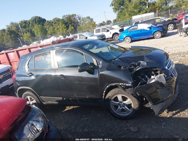 Продаж на аукціоні авто 2015 Chevrolet Trax 1ls, vin: 3GNCJPSB4FL252662, номер лоту: 46029157