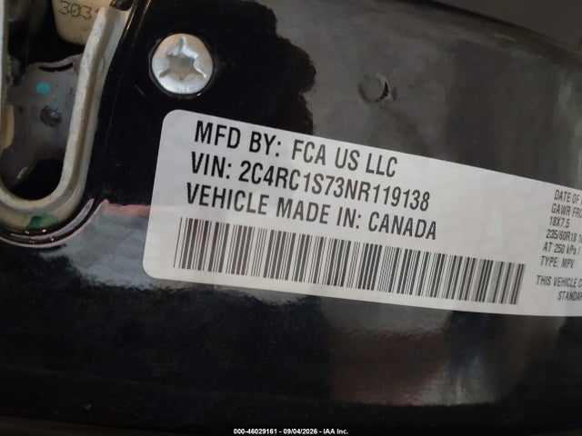Продажа на аукционе авто 2022 Chrysler Pacifica Hybrid Limited, vin: 2C4RC1S73NR119138, номер лота: 46029161