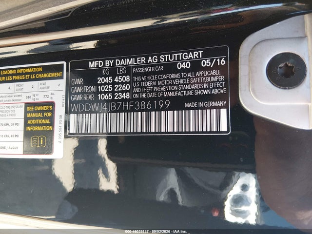Продажа на аукционе авто 2017 Mercedes-benz C 300, vin: WDDWJ4JB7HF386199, номер лота: 46029187