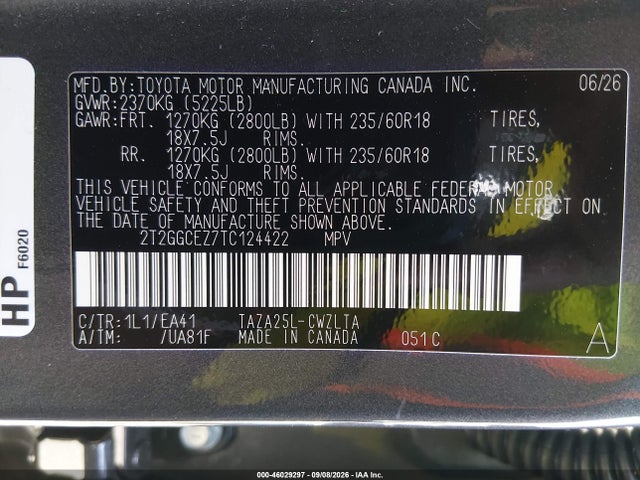 2T2GGCEZ7TC124422 Lexus Nx 350 Premium