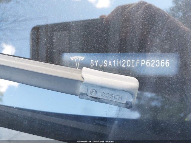 2014 Tesla Model S P85d მანქანა იყიდება აუქციონზე, vin: 5YJSA1H20EFP62366, აუქციონის ნომერი: 46029324