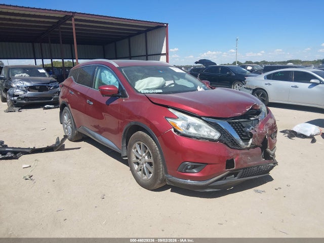 46029336 :رقم المزاد ، 5N1AZ2MGXHN128253 vin ، 2017 Nissan Murano Sl مزاد بيع