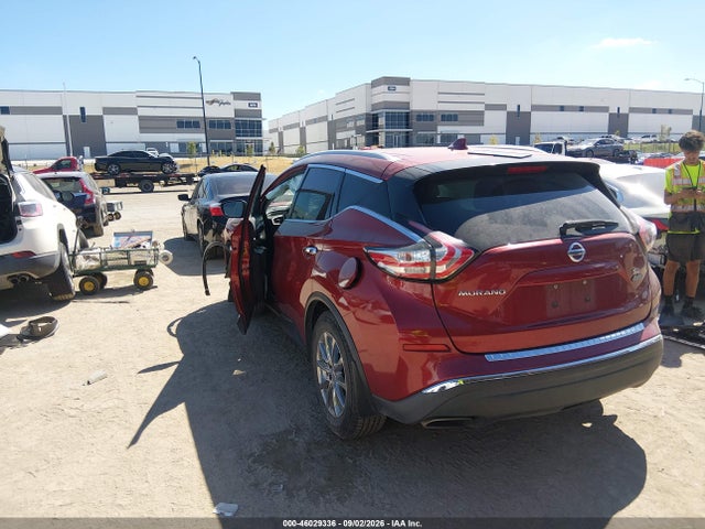 46029336 :رقم المزاد ، 5N1AZ2MGXHN128253 vin ، 2017 Nissan Murano Sl مزاد بيع