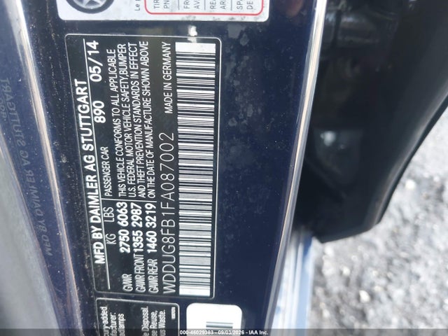 Mercedes-Benz S 550 4matic 2015 WDDUG8FB1FA087002 Image 9