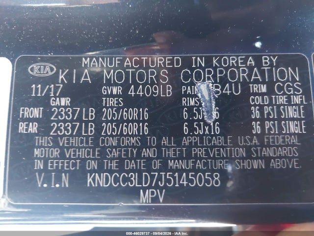Aukcja sprzedaży 2018 Kia Niro Plug-in Hybrid Ex Premium, vin: KNDCC3LD7J5145058, numer aukcji: 46029737