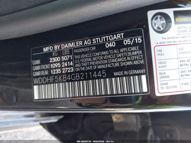 Продажа на аукционе авто 2016 Mercedes-benz E 350, vin: WDDHF5KB4GB211445, номер лота: 46029738