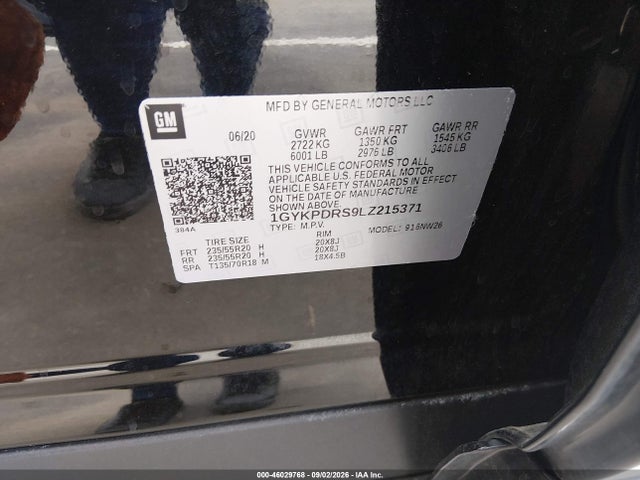 Aukcja sprzedaży 2020 Cadillac Xt6 Awd Premium Luxury, vin: 1GYKPDRS9LZ215371, numer aukcji: 46029768