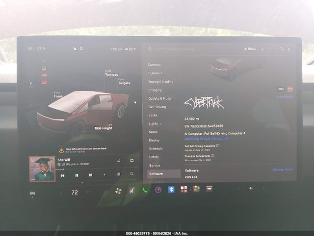 7G2CEHED1SA058495 Tesla Cybertruck All-wheel Drive