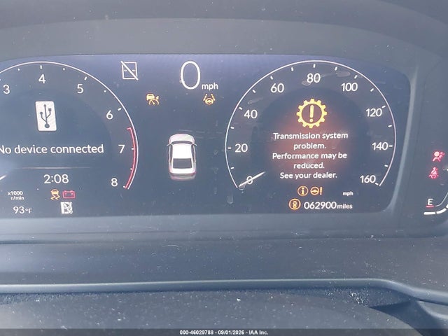 2024 Honda Accord Ex მანქანა იყიდება აუქციონზე, vin: 1HGCY1F37RA050593, აუქციონის ნომერი: 46029788