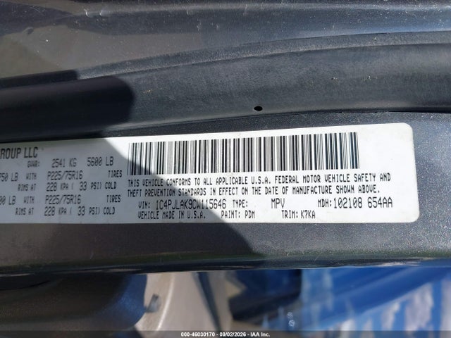 Продаж на аукціоні авто 2012 Jeep Liberty Sport, vin: 1C4PJLAK9CW115646, номер лоту: 46030170