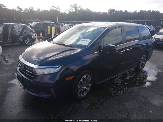 46030189 :رقم المزاد ، 5FNRL6H70MB037592 vin ، 2021 Honda Odyssey Ex-l مزاد بيع