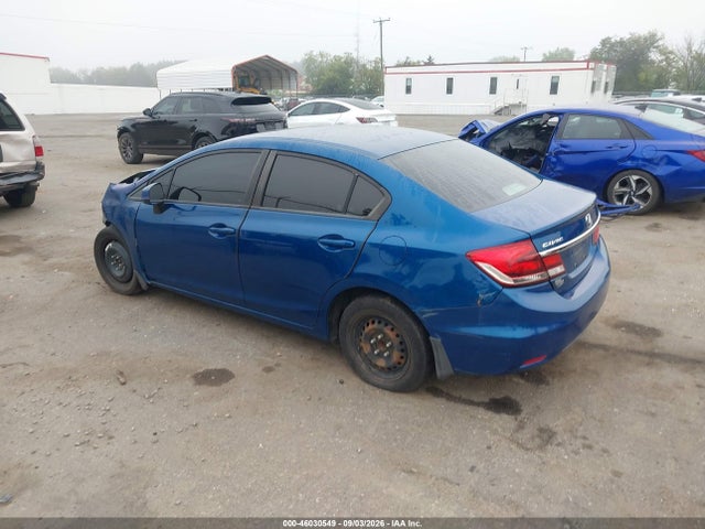 Продаж на аукціоні авто 2013 Honda Civic Lx, vin: 2HGFB2F5XDH547704, номер лоту: 46030549