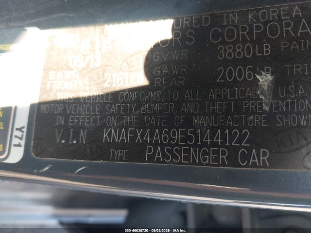 Aukcja sprzedaży 2014 Kia Forte Lx, vin: KNAFX4A69E5144122, numer aukcji: 46030720