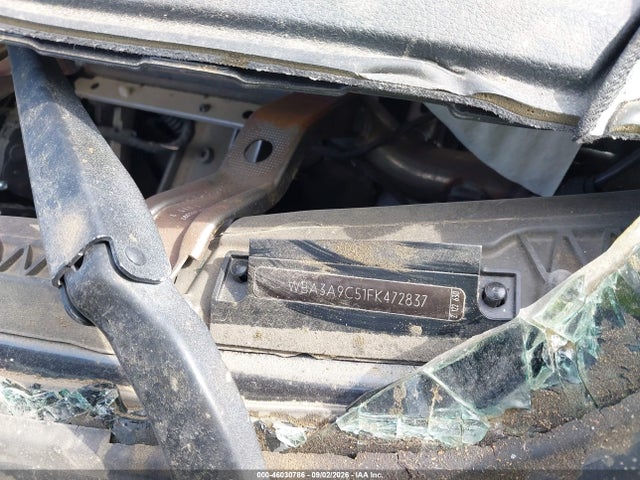 46030786 :رقم المزاد ، WBA3A9C51FK472837 vin ، 2015 Bmw 335i مزاد بيع