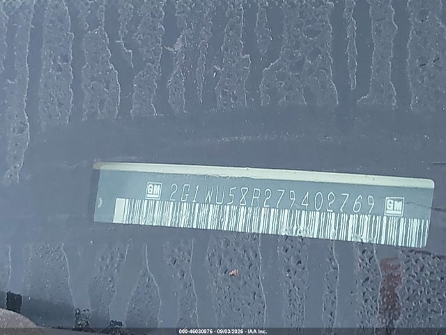 46030976 :رقم المزاد ، 2G1WU58R279402769 vin ، 2007 Chevrolet Impala Ltz مزاد بيع